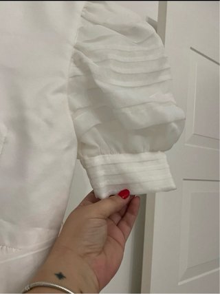 Vestido de comunión gasa niña jaretas