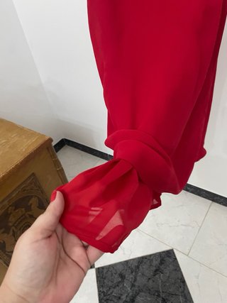 Conjunto Vestido Rojo y Blazer