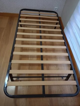 Colchón 90cm y somier plegable