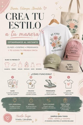 Estación bar de estampados para tus eventos