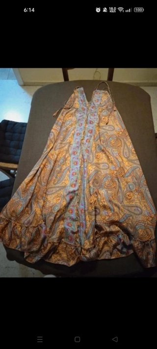 Vestido largo estampado verano talla única