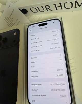 iPhone 17 Pro Max 256GB Azul Marino