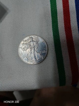 Moneda Plata Dolar Americano Silver Eagle 2002