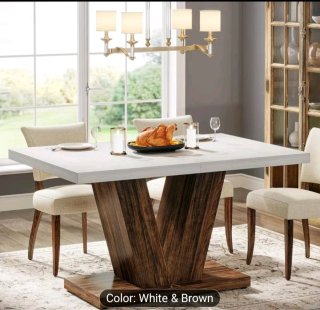 Tavolo da pranzo bianco 120 cm