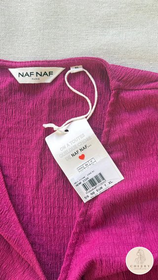 Vestido Naf Naf rosa talla S