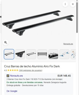 Barras de techo Cruz Airo FIX Dark