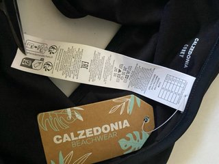Costume intero Calzedonia nero con rete