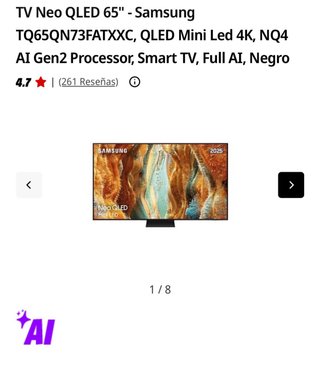 Samsung neo QLED 65 Smart TV