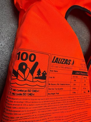 Chaleco salvavidas Lalizas 100N naranja
