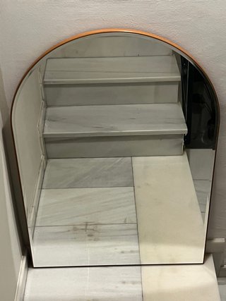 Specchio da Parete Ad Arco in Legno