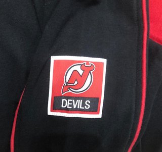 Sudadera New Jersey Devils Reebok Negra Roja