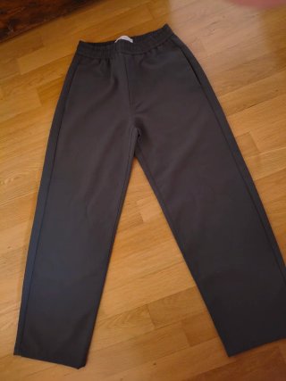 Pantaloni eleganti ragazzo Bershka grigio S