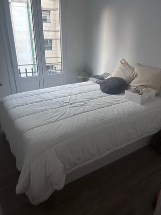 Cama Doble Abatible Blanca con colchón incluido