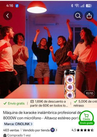 Altavoz Bluetooth Karaoke con Micrófono