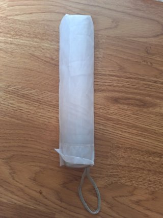Paraguas plegable blanco