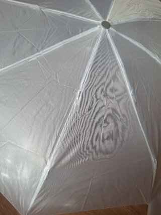 Paraguas plegable blanco