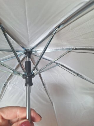 Paraguas plegable blanco