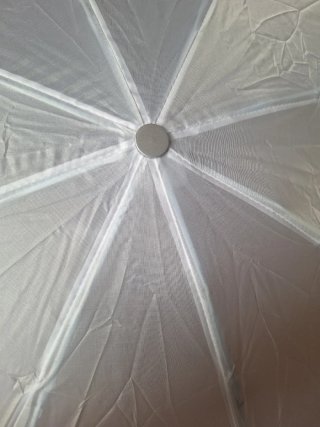 Paraguas plegable blanco