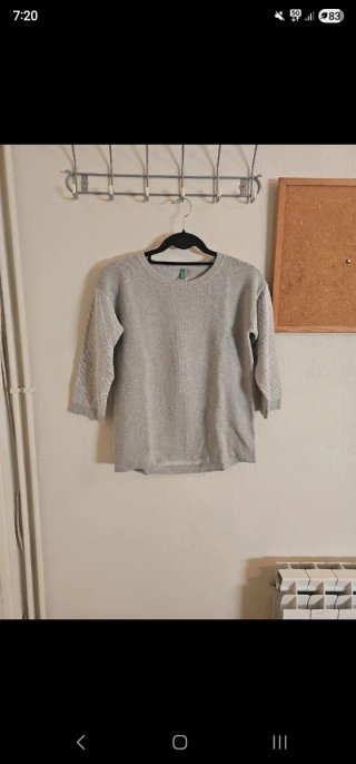 Jersey manga 3/4 Benetton T.XS