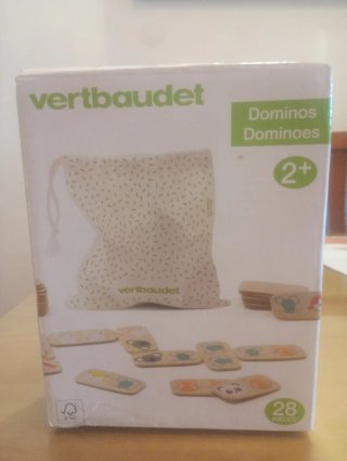 Juego de Dominó Madera Vertbaudet 28 Piezas