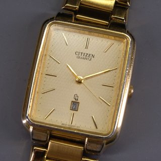 Citizen CQ Quartz Tank Esfera Champagne
