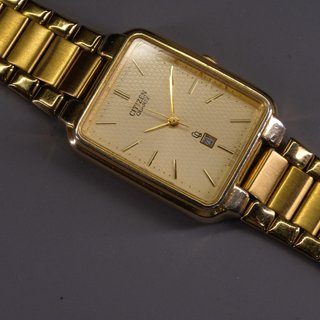 Citizen CQ Quartz Tank Esfera Champagne