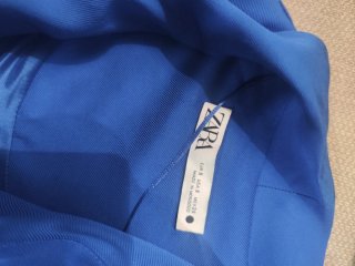 Vestido azul estilo americana Zara Talla S
