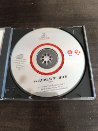 CD Sviatoslav Richter Piano Weber Brahms Prokofiev