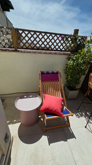 Tavolo da giardino rotondo rosa 50cm