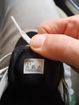 Zapatillas Vans Negras Talla 36.