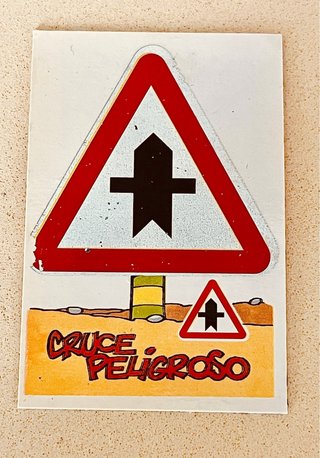 Antiguos Cromos Bimbocao Señales Tráfico