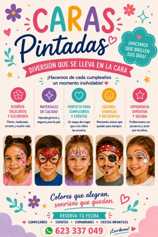 Servicio de Caritas Pintadas para Fiestas