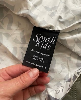 Camisa South Kids Monograma SK Blanca