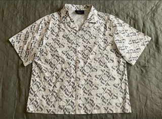 Camisa South Kids Monograma SK Blanca