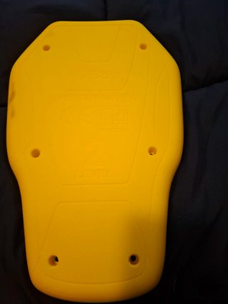 Protector Espalda Nivel 2 Amarillo moto