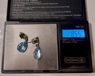 Pendientes oro blanco 18k/750 con diamantes natura