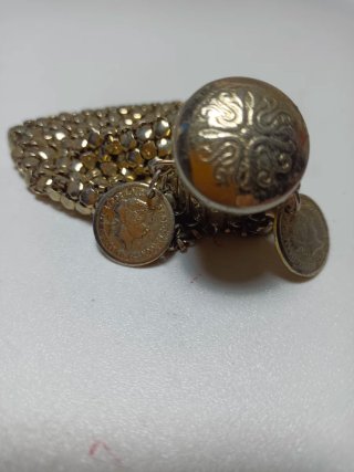 Monedero Metálico Vintage Monedas Colgantes