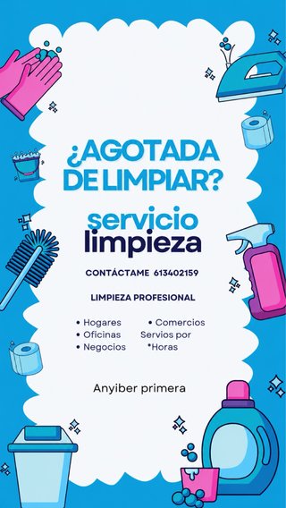 Servicios de limpieza, hogar etc
