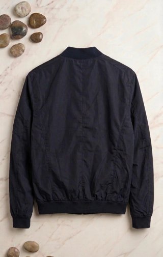 Chaqueta Bomber Zara Azul Marino