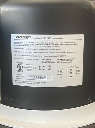Bose DS100F Altavoz Techo Blanco