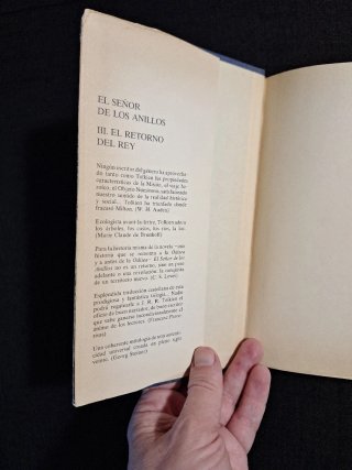 J.R.R. Tolkien El señor de los anillos 1ª edición