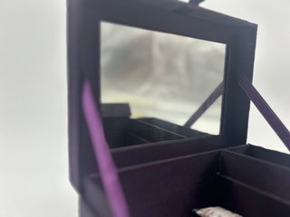 Joyero Morado con Lentejuelas Nuevo