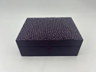 Joyero Morado con Lentejuelas Nuevo