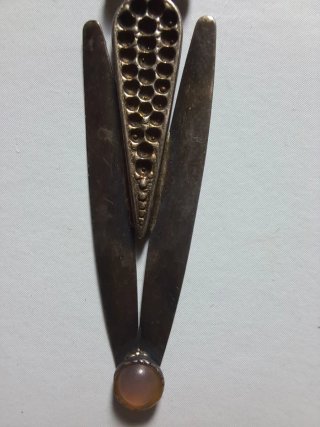 Orecchini vintage argento con pietre