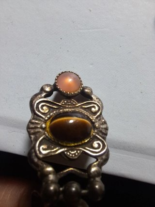 Orecchini vintage argento con pietre