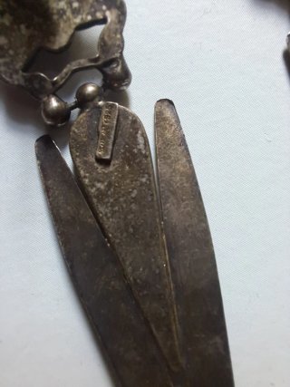 Orecchini vintage argento con pietre