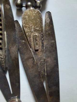 Orecchini vintage argento con pietre