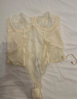 Body Novia Encaje Blanco Talla Única