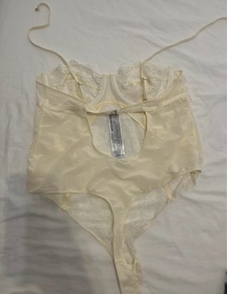 Body Novia Encaje Blanco Talla Única