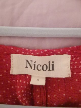 Camisa Nicoli roja con estampado